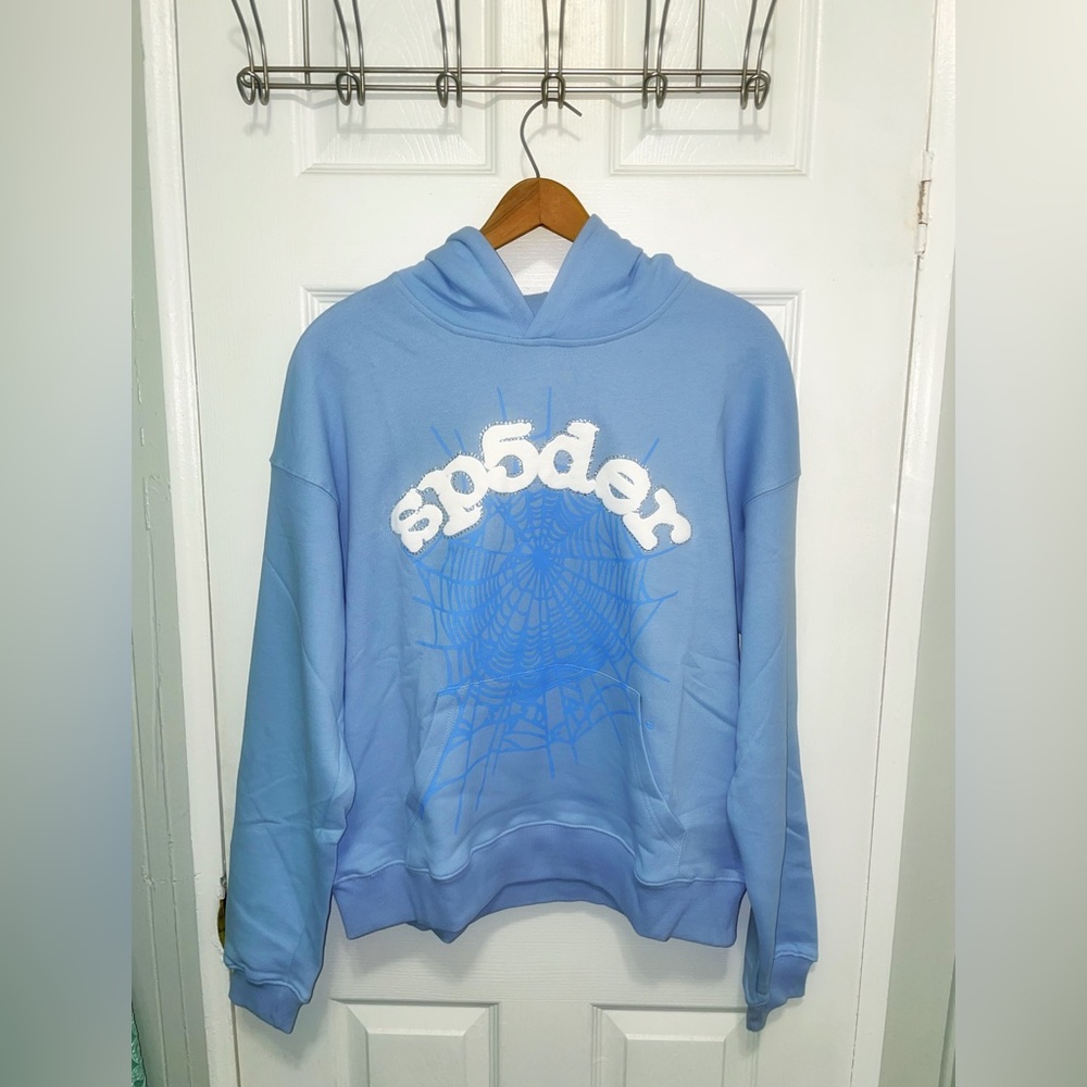 Sp5er Sky Blue Hoodie